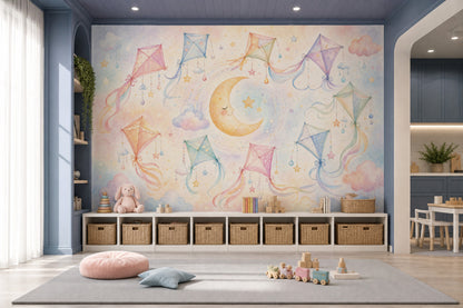 Watercolor Texture Wallpaper Pastel Dreamy Wall Mural