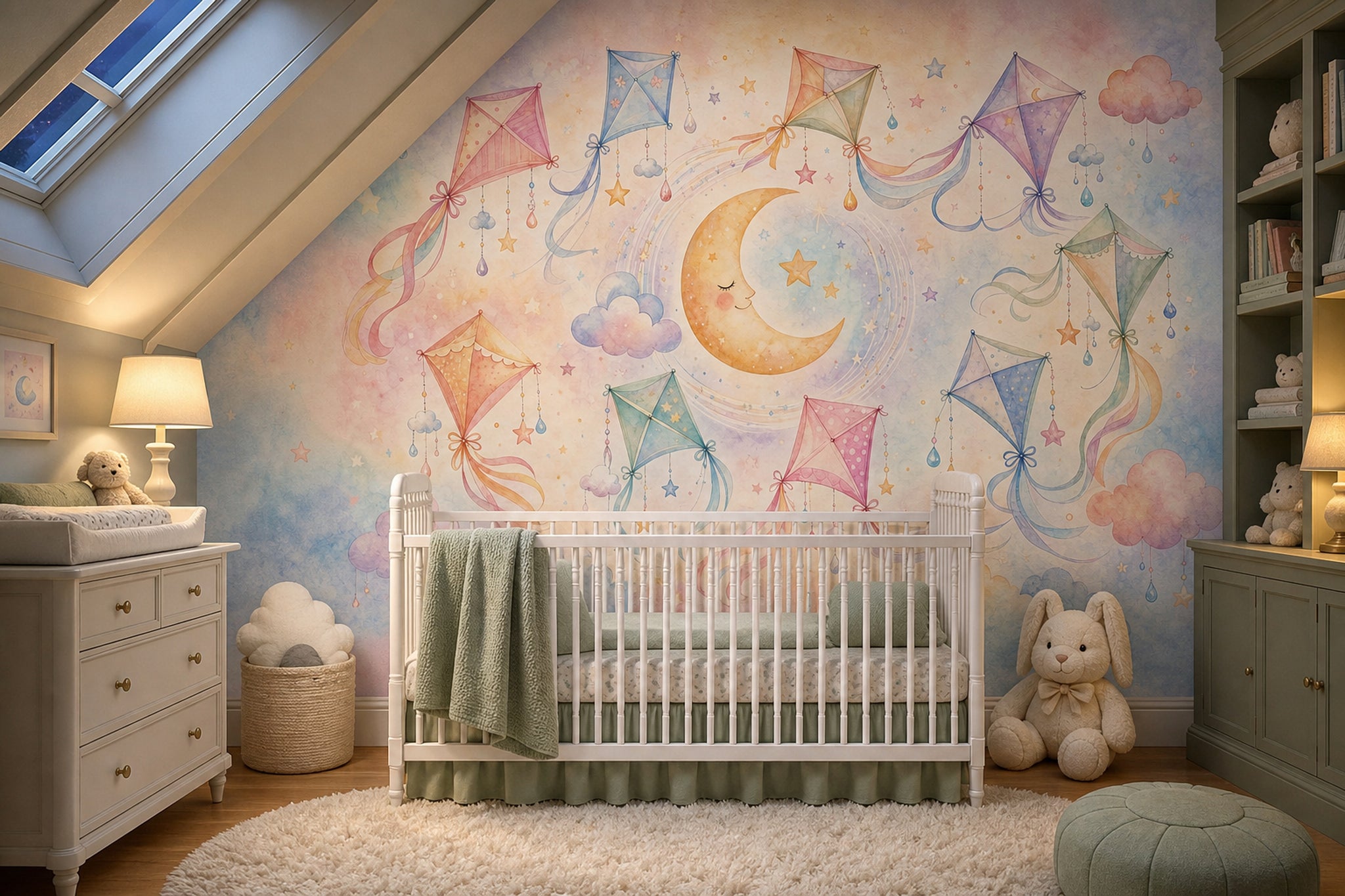 Watercolor Texture Wallpaper Pastel Dreamy Wall Mural