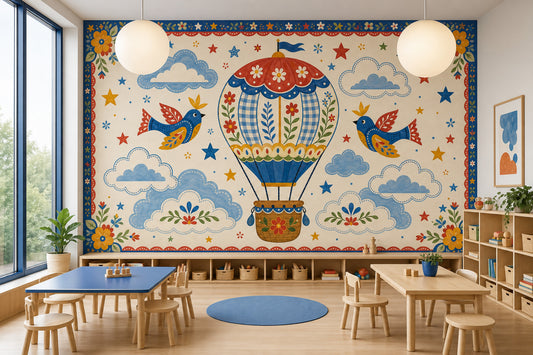 Hot Air Balloon Wallpaper Balloon Ride Removable Sky Wall Decor