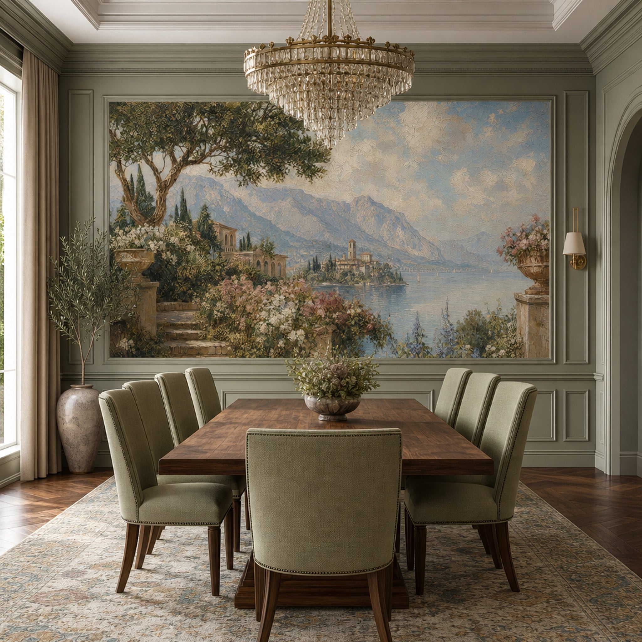 Walls Wallpaper Lake Vintage Wall Mural