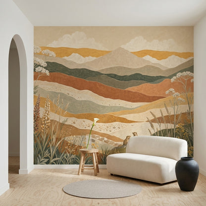 Cloudy Sky Wallpaper Overcast Removable Misty Wall Decor