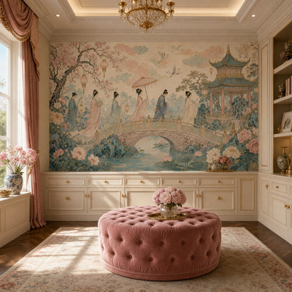 Pink Cherry Wallpaper Blossom Sakura Removable Wall Decor
