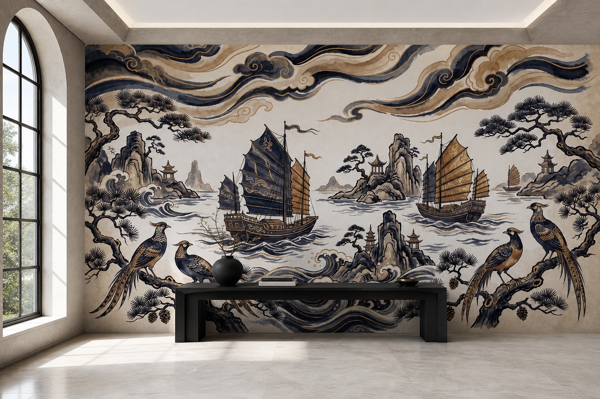 Bright Background Wallpaper Luminous Radiant Wall Mural