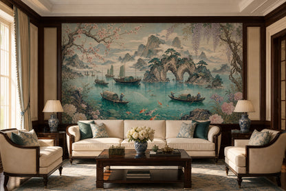 Pink Cherry Wallpaper Blossom Sakura Wall Mural