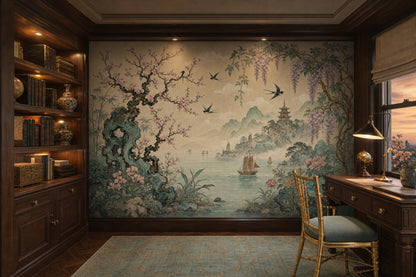 Paper Texture Wallpaper Surface Grain Fibrous Finish Removable Wall Decor
