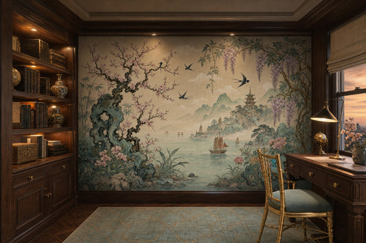 Paper Texture Wallpaper Surface Grain Fibrous Finish Removable Wall Decor