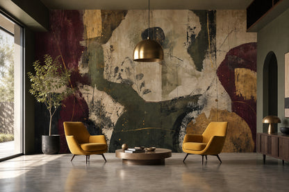 Abstract Wallpaper Dark Textured Wall Mural