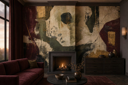 Abstract Wallpaper Dark Textured Wall Mural