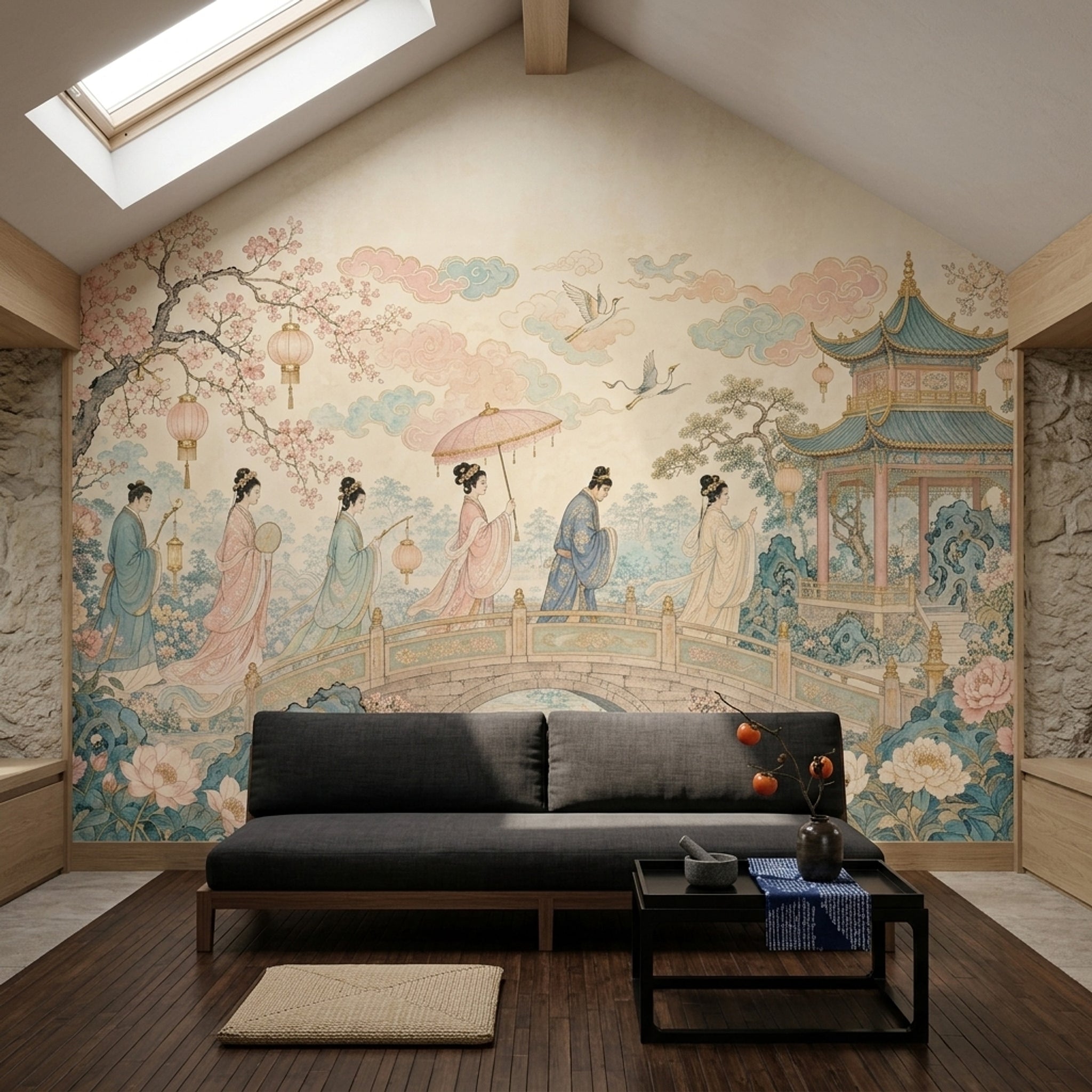 Pink Cherry Wallpaper Blossom Sakura Removable Wall Decor