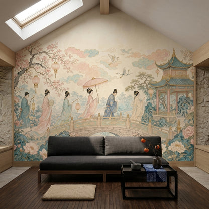 Pink Cherry Wallpaper Blossom Sakura Removable Wall Decor