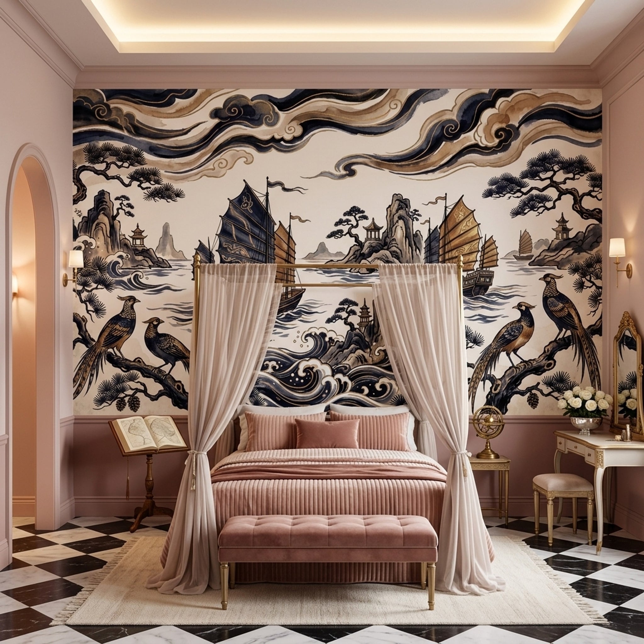 Bright Background Wallpaper Luminous Radiant Wall Mural
