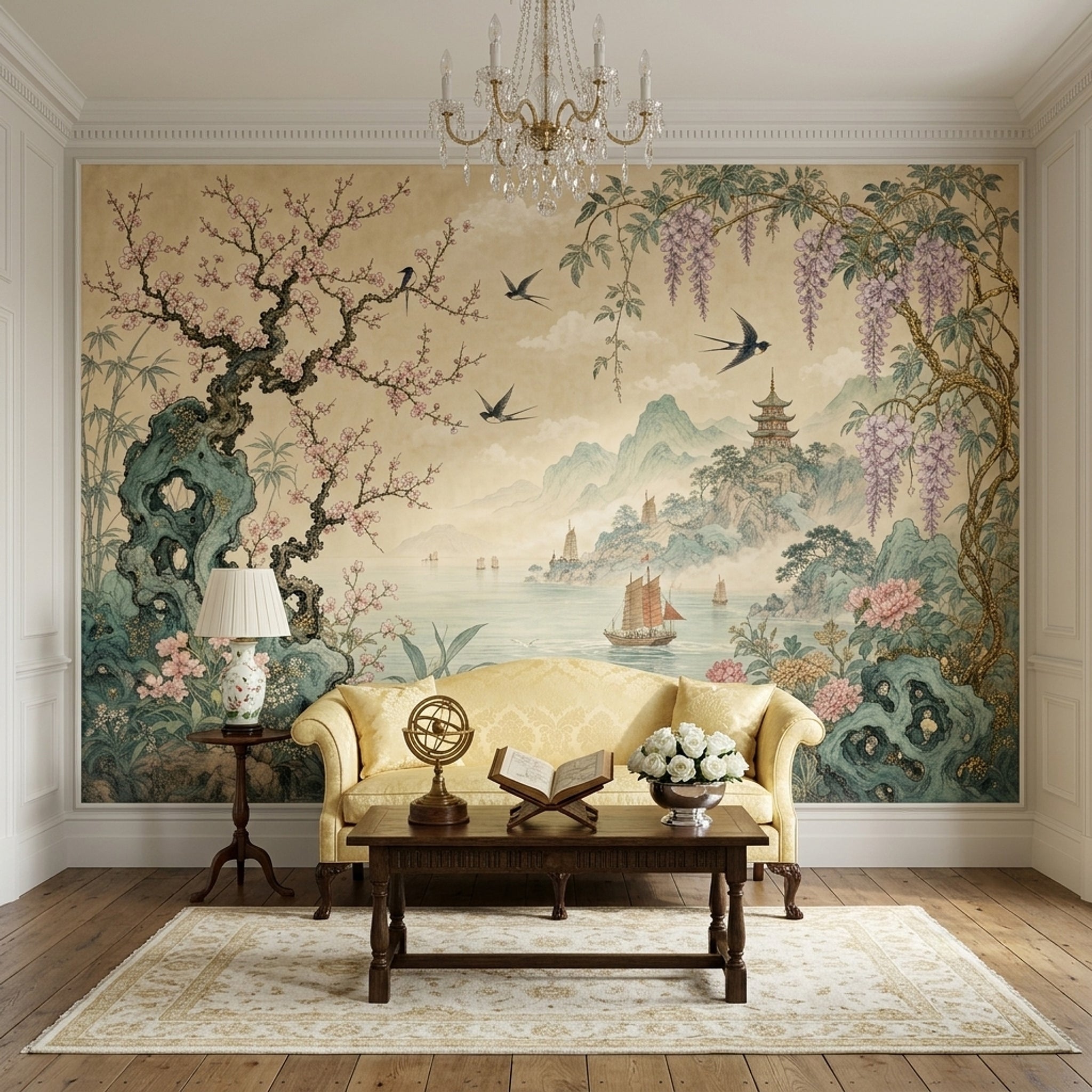 Paper Texture Wallpaper Surface Grain Fibrous Finish Removable Wall Decor
