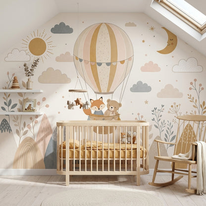 Hot Air Balloon Wallpaper Air Balloon Balloon Removable Wall Decor