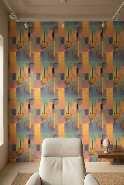 Mid Century Modern Wallpaper Retro Modern Removable Wall Decor