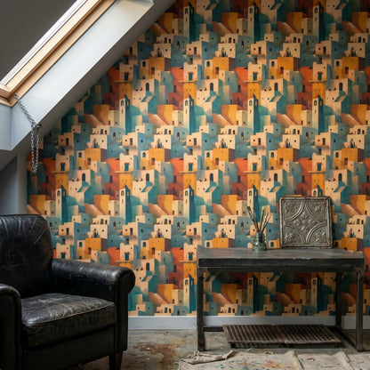 Walls Wallpaper Architecture Removable Mediterranean Wall Double Roll