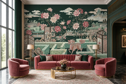 Walls Wallpaper Garden Architecture Removable Wall Decor