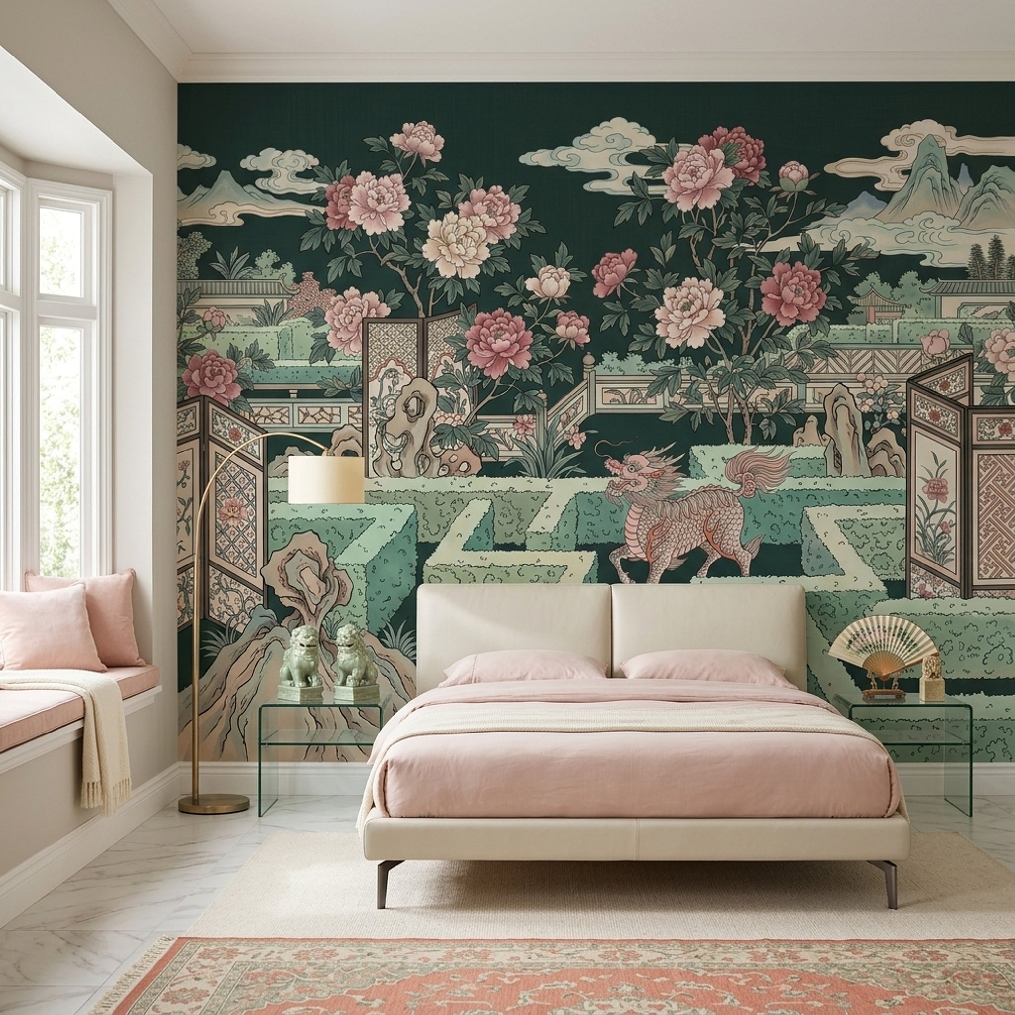 Walls Wallpaper Garden Architecture Removable Wall Decor