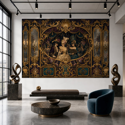 Masquerade Ball Wallpaper Baroque Rococo Wall Mural