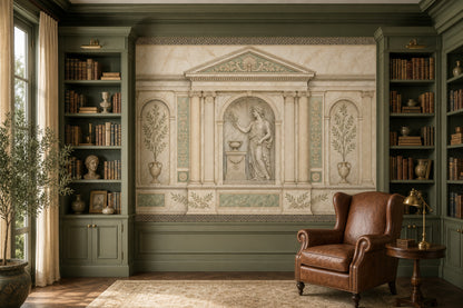 Greco Roman Wallpaper Fresco Removable Marble Wall Decor