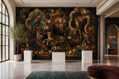 Baroque Wallpaper Rococo Gilded Frames Removable Wall Decor