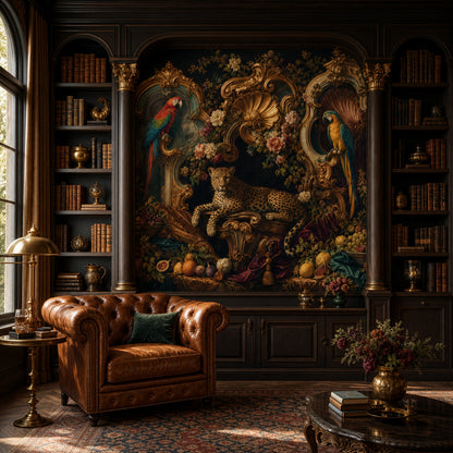 Baroque Wallpaper Rococo Gilded Frames Removable Wall Decor