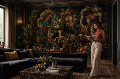 Baroque Wallpaper Rococo Gilded Frames Removable Wall Decor