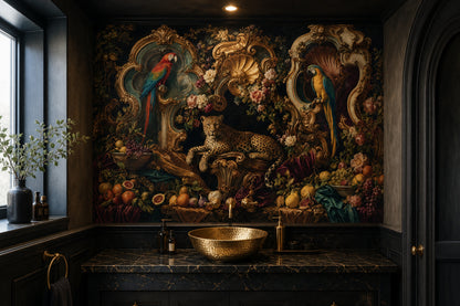 Baroque Wallpaper Rococo Gilded Frames Removable Wall Decor