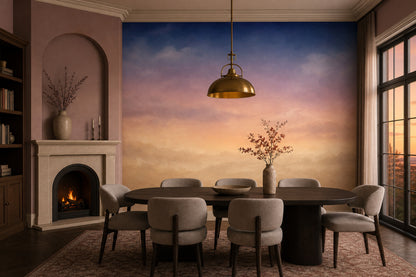 Ombre Gradient Wallpaper Sky Watercolor Removable Wall Decor