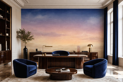 Ombre Gradient Wallpaper Sky Watercolor Removable Wall Decor