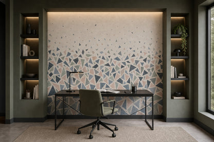 Stone Background Wallpaper Textured Surface Terrazzo Pattern Wall Mural