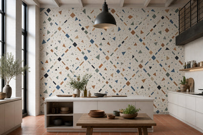 White Background Wallpaper Mid Century Modern White Background Wall Mural