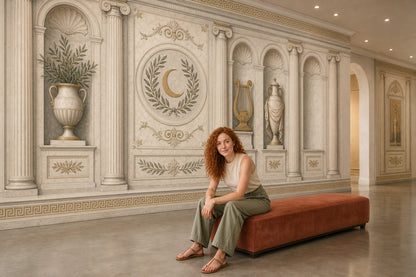Greco Roman Wallpaper Marble Removable Columns Wall Decor