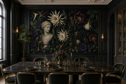 Dark Wallpaper Moody Removable Botanical Wall Decor