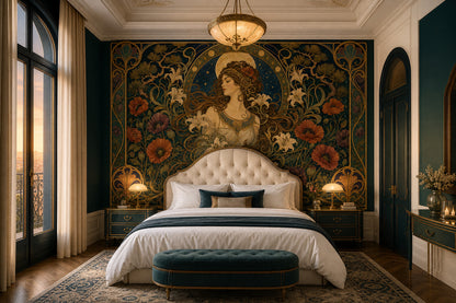 Starry Night Wallpaper Moonlight Vintage Wall Mural