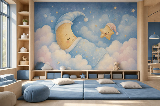 Watercolor Texture Wallpaper Pastel Nursery Wall Mural