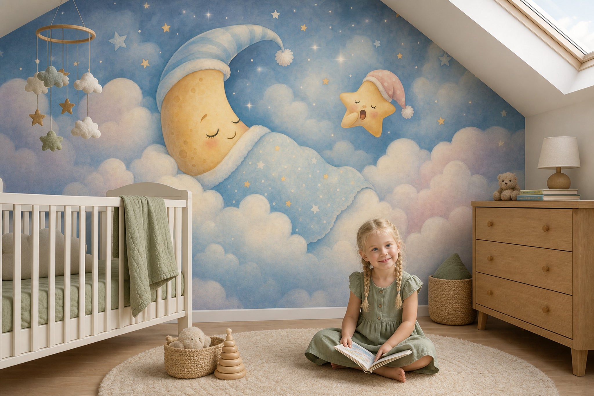 Watercolor Texture Wallpaper Pastel Nursery Wall Mural