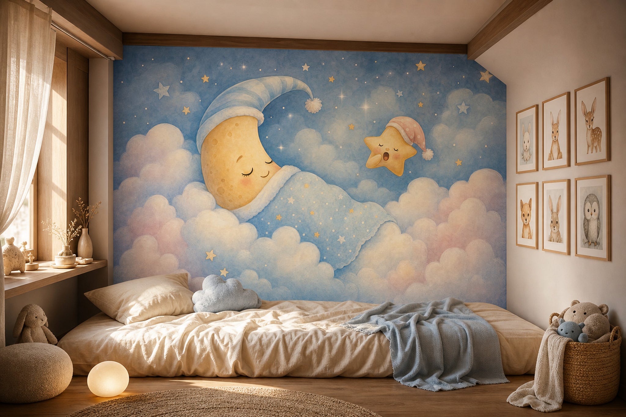 Watercolor Texture Wallpaper Pastel Nursery Wall Mural