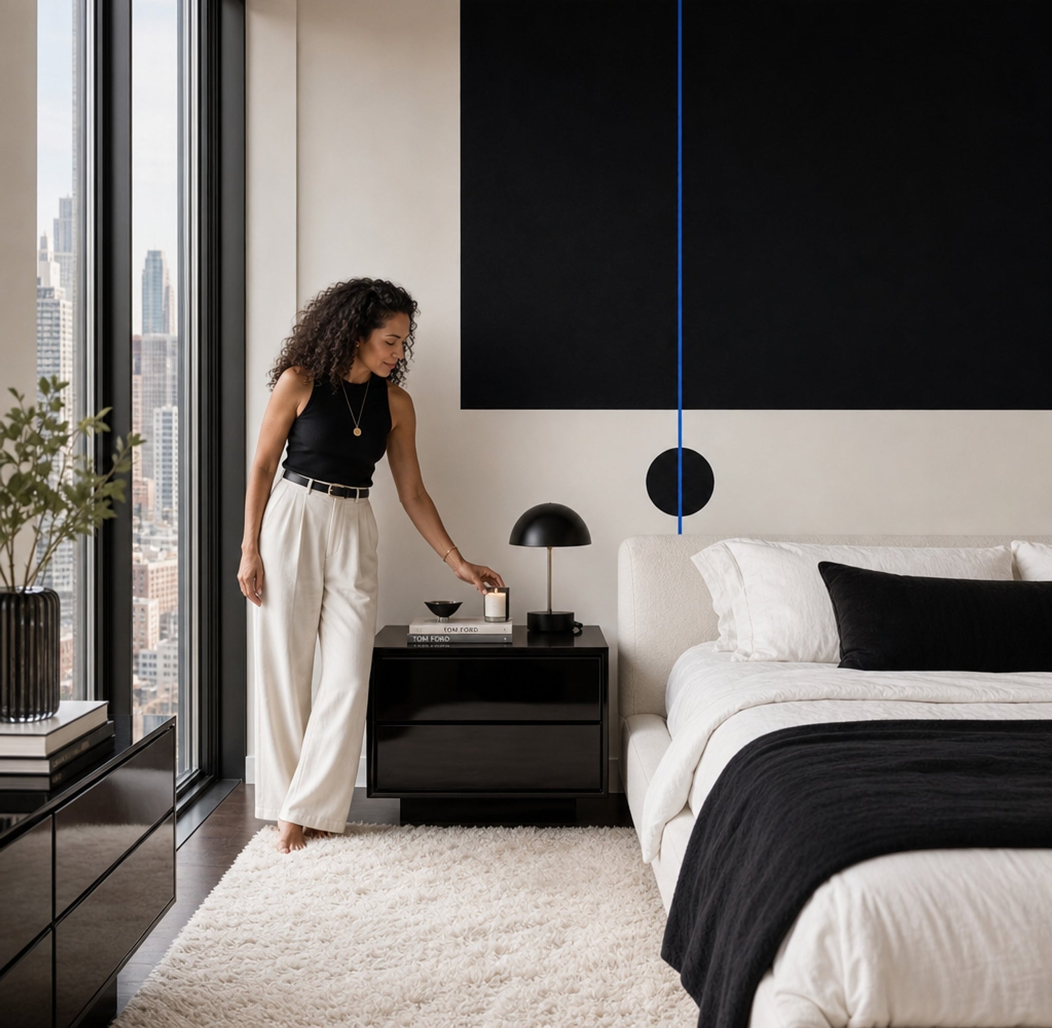 Solid Black Wallpaper Minimal Removable Modern Wall Decor