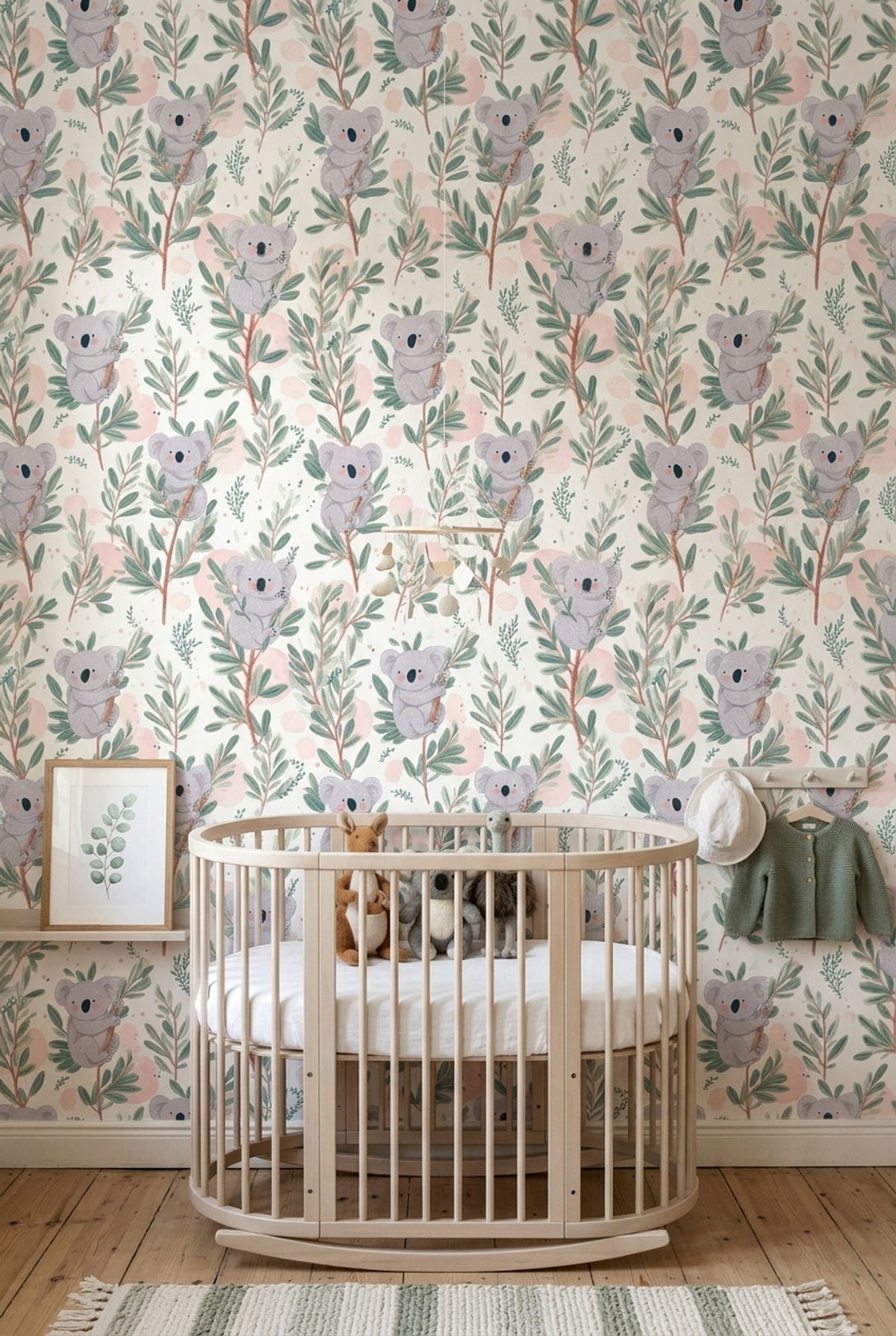 White Background Wallpaper Nursery Kids Decorative Mural