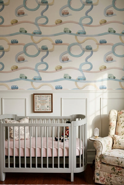 White Background Wallpaper Light Texture Playful Decorative Mural