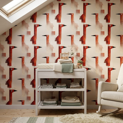 Mid Century Modern Wallpaper Retro Geometric Decorative Mural