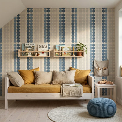 Mid Century Modern Wallpaper Retro Minimalist Decorative Mural