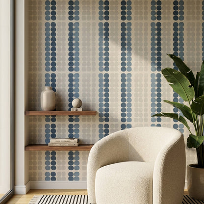 Mid Century Modern Wallpaper Retro Minimalist Decorative Mural