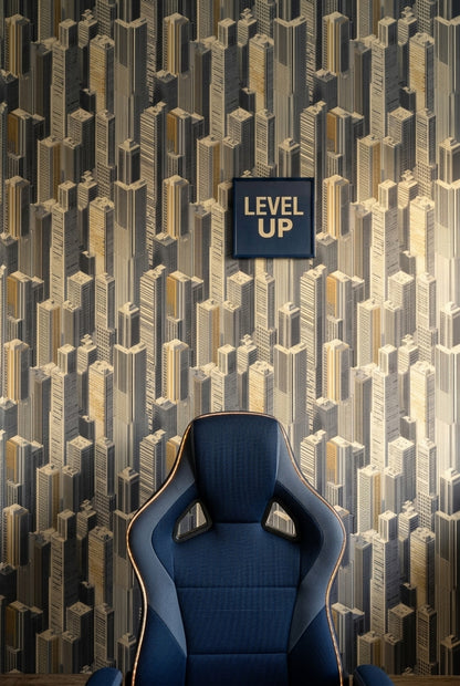 Urban Skyline Wallpaper Skyscrapers Cityscape Decorative Mural