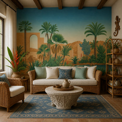 Walls Wallpaper Desert Palm Trees Wall Mural