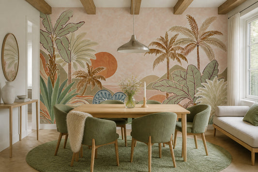 Watercolor Texture Wallpaper Painted Wash Soft Grain Wall Mural