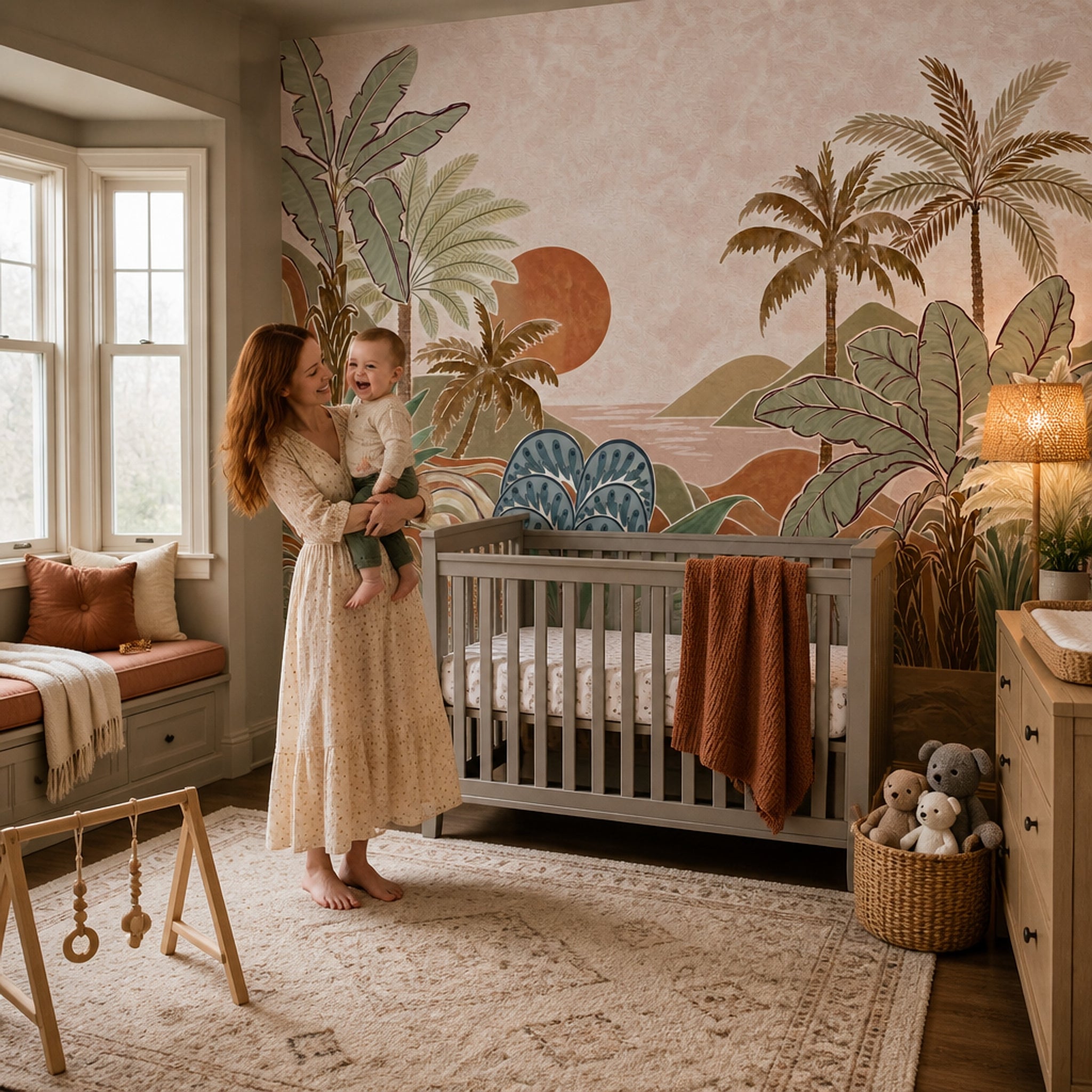 Watercolor Texture Wallpaper Painted Wash Soft Grain Wall Mural
