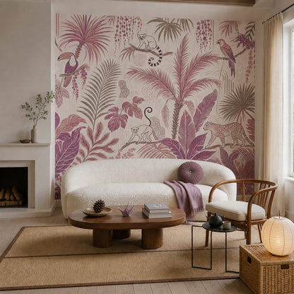 Jungle Wallpaper Toucan Tropical Removable Wall Decor