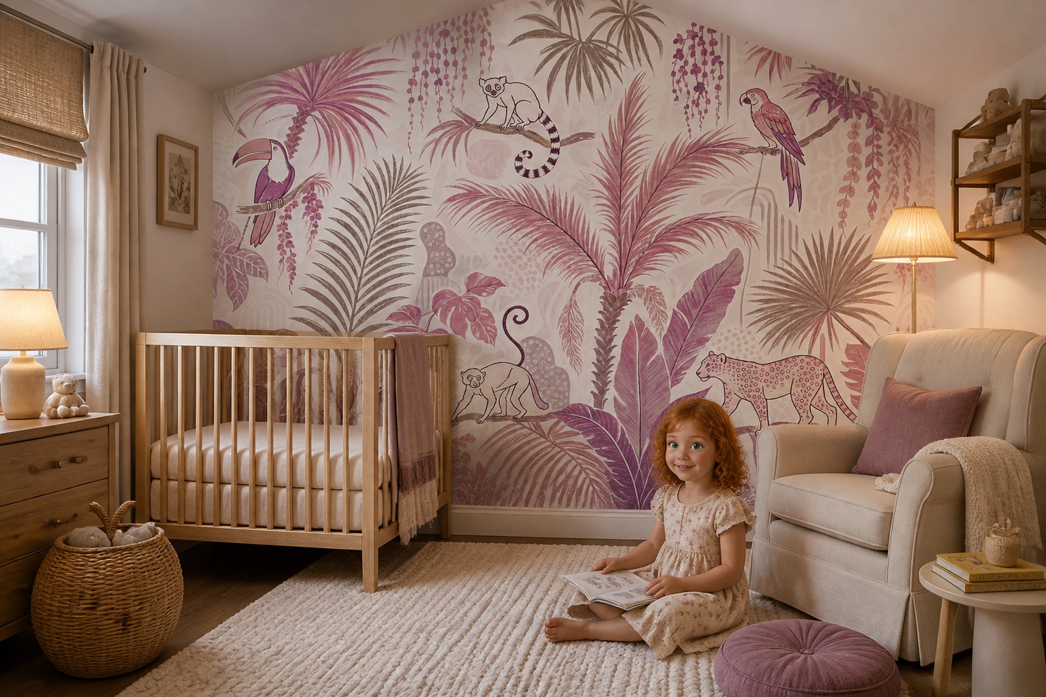 Jungle Wallpaper Toucan Tropical Removable Wall Decor
