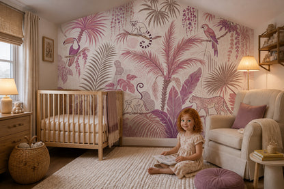 Jungle Wallpaper Toucan Tropical Removable Wall Decor